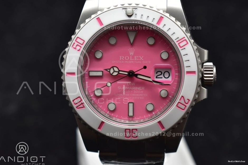 VS DIW Best Pink Edition 1:1 Sandblasted Dial VSF SS GoAnywhere Bracelet 1160 Submariner On 0830